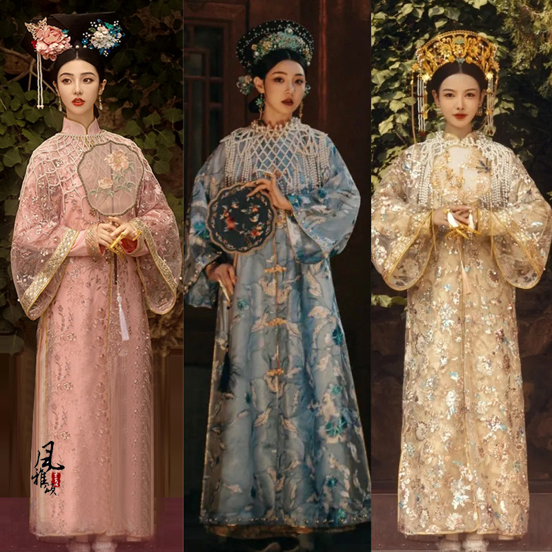 北京故宫旅拍夏季清装纱款旗服摄影写真服妃子娘娘清宫宫廷演出服,女装/女士精品,民族服装/舞台装,淘宝优惠券,粉丝福利购,淘宝优惠卷