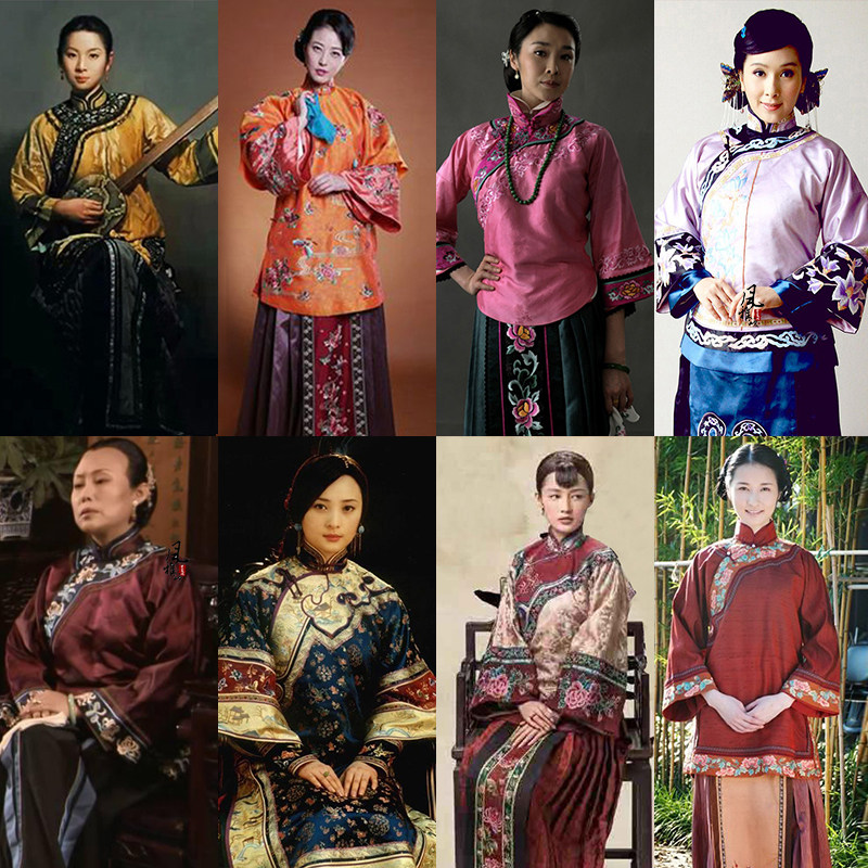 清末民国风秀禾服中式传统女古装端庄贵气太太少奶奶影楼写真服装