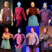 晚清民国老太太老百姓舞台话剧服佣人农民装 村姑棉麻群演演出服装