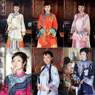 锁清秋安以轩同款秀禾服中式传统写真古装复古民国风少奶奶演出服