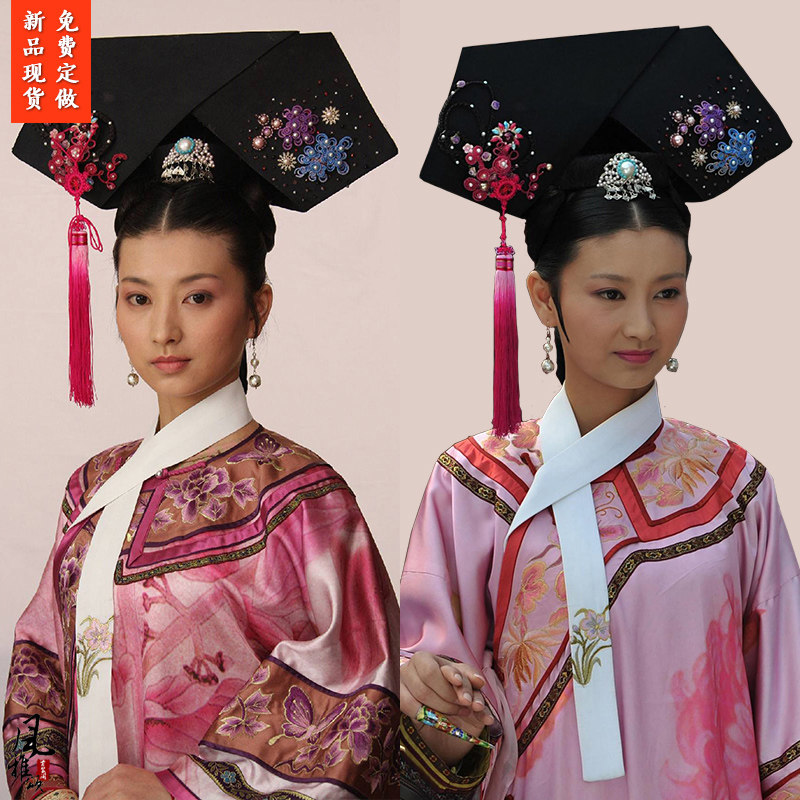 甄嬛传沈眉庄同款影视古装清朝格格服旗服满蒙公主妃子福晋演出服