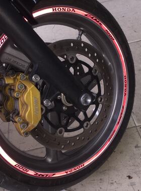 本田重机钢圈贴/HONDA CBR1000专属轮框贴/摩托车轮毂反光贴花