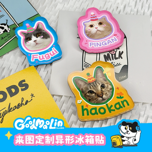 Good猫林异形亚克力冰箱贴定制