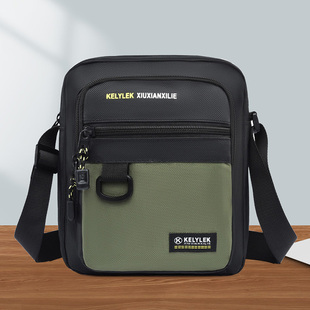 2025新款 牛津布防水单肩斜挎包户外运动大容量背包 手机包男士