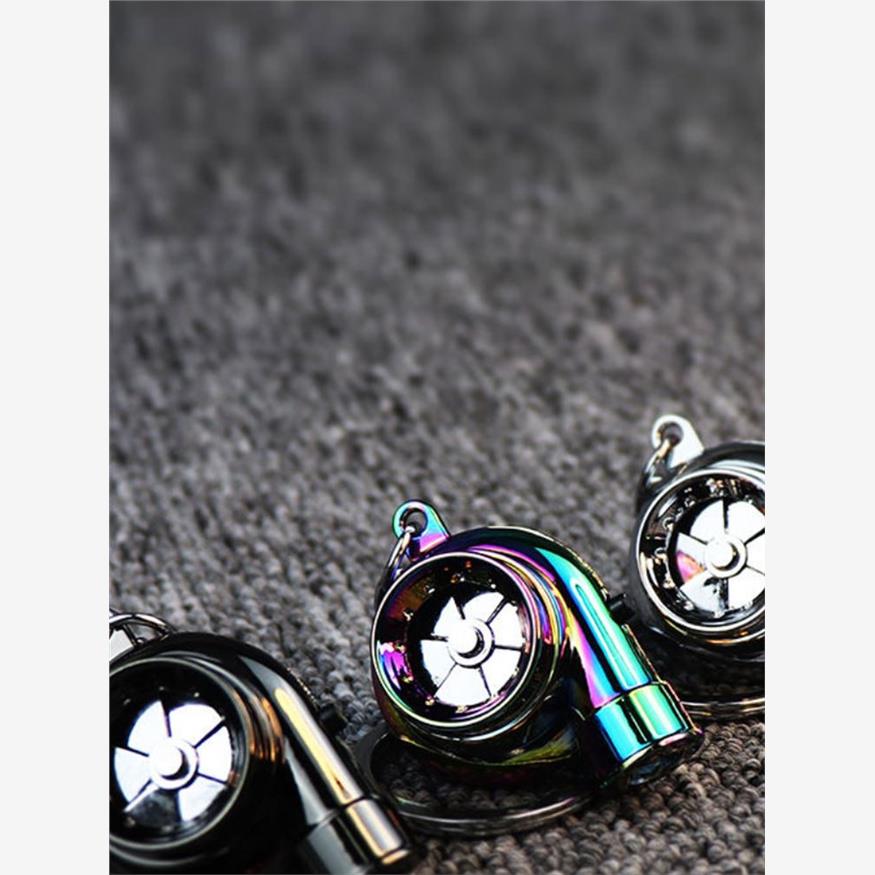 模拟涡轮声涡轮GTR 电动涡轮钥匙挂件振喘钥匙扣带灯玩具涡轮增压