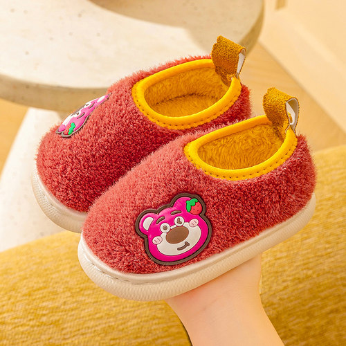 保暖儿童棉鞋防滑卡通冬季