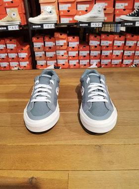CONVERSE Sport Casual正品匡威灰蓝色低帮复古休闲滑板鞋A16018C