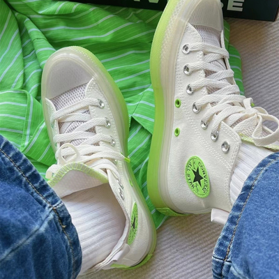 匡威CX白绿果冻底高帮A00416c