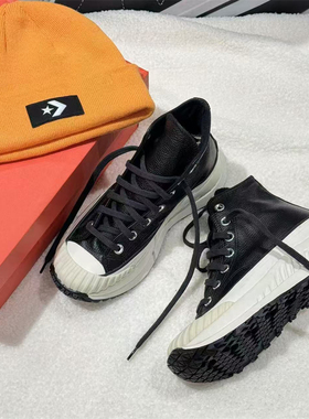 Converse匡威1970s黑色荔枝皮AT-CX机能风厚底增高鞋A07905c