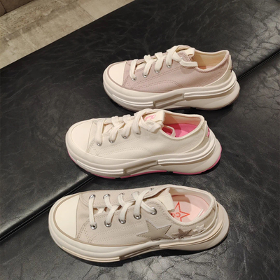 匡威RunStar Legacy白粉脏粉星星低帮夹心厚底A11613A11623A11624
