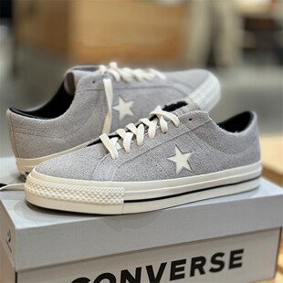 CONVERSE匡威ONESTAR 浅灰色翻毛皮低帮休闲运动滑板鞋 A08128c