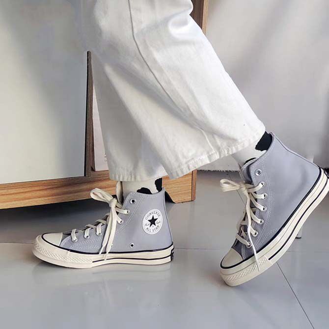 converse 1970s 匡威新款 雾霾灰蓝色帆布鞋 情侣170552c 170555c