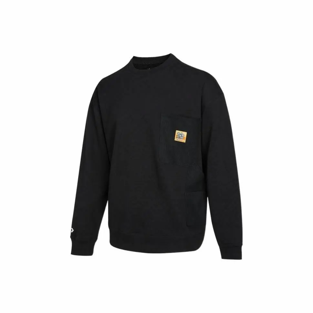 CONVERSE 正品匡威男子圆领口袋小花针织套头卫衣 10024165-A02