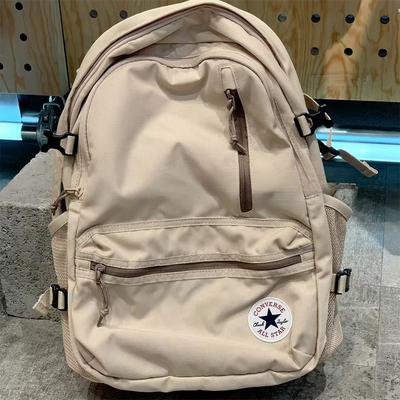 CONVERSE匡威双肩包大容量卡其色大包双肩背包10021138-A13