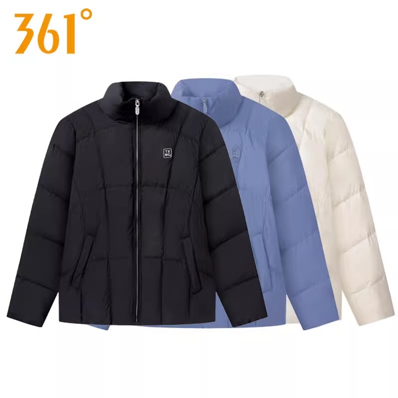 361度女士立领羽绒服2024图片