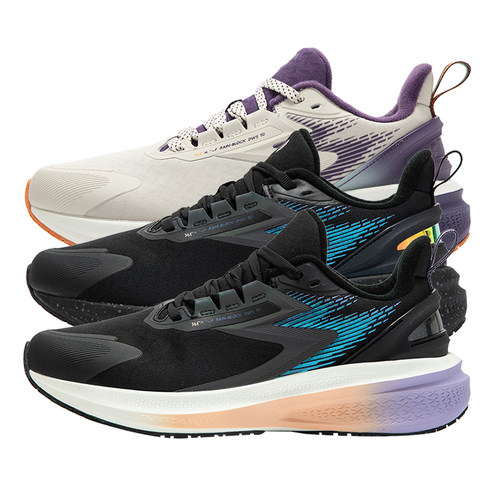 雨屏7.0|361度女士专业跑步鞋加绒2023新款361女防泼水减震休闲鞋