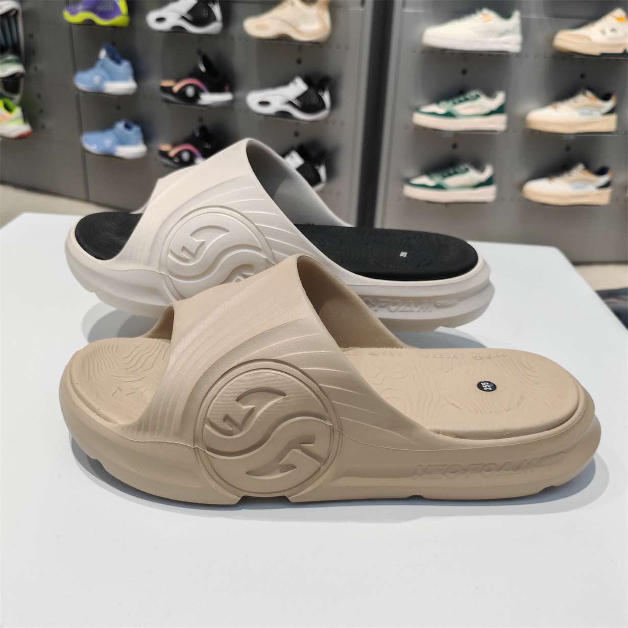 361度男子运动休闲拖鞋2025年夏季新品AG外穿柔软防滑耐磨沙滩鞋