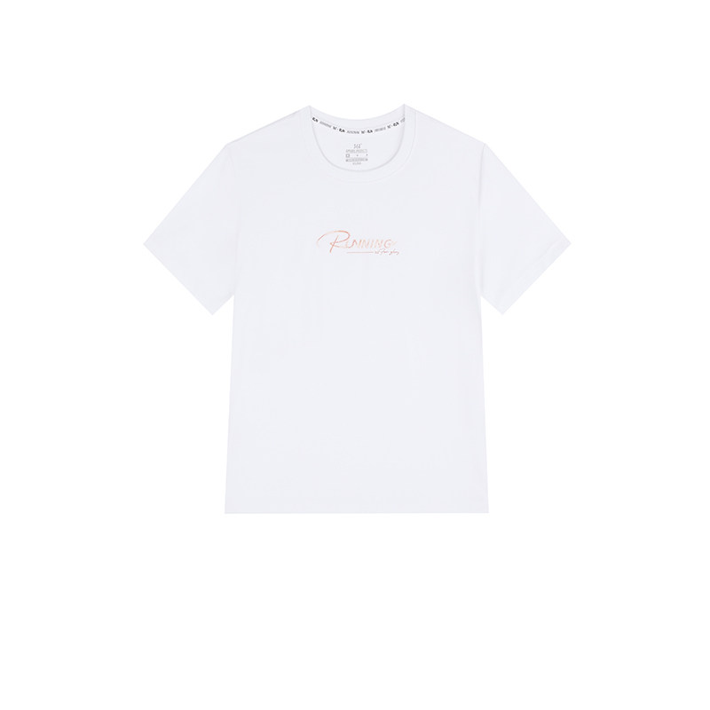 361度运动t恤女2025夏季新款宽松舒适上衣圆领短T恤