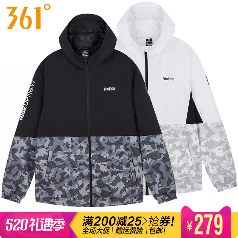361度男装运动服风衣2023