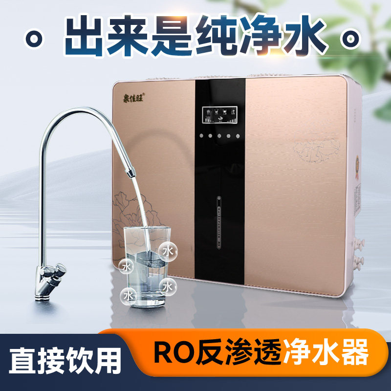 净水器家用直饮净水机RO反渗透厨房自来水过滤器纯水机100G带桶