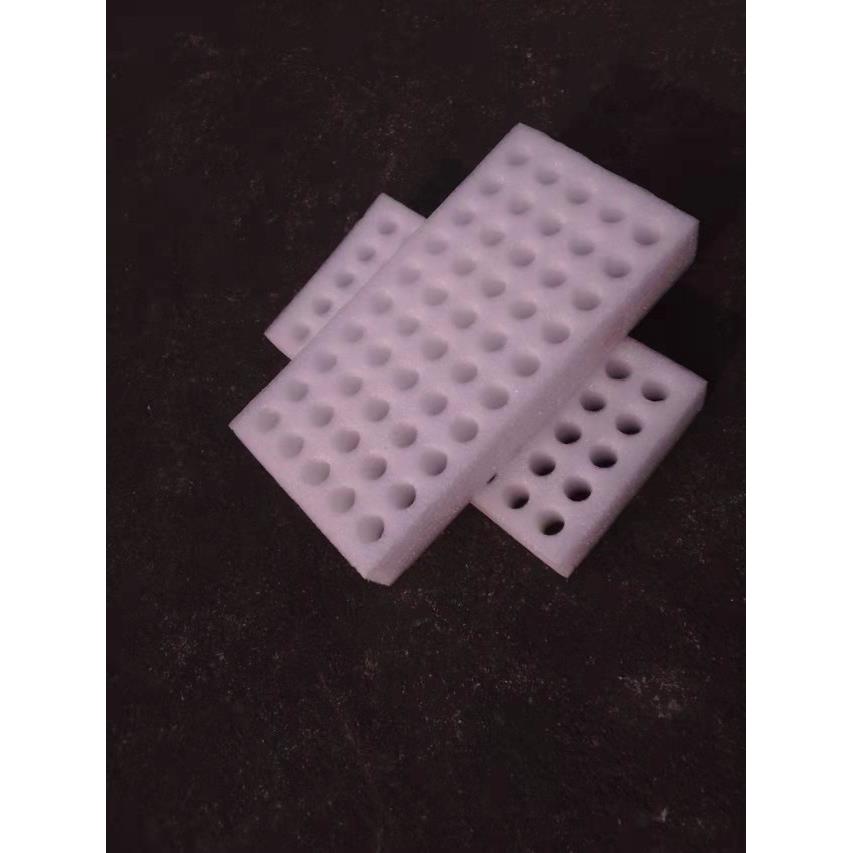 可定制EPE珍珠棉圆孔泡托棉径孔防震珍珠棉包装周转泡内棉托直盘