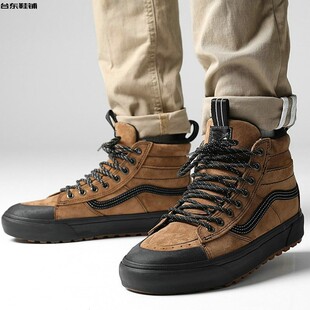 冬季高帮sk8加厚加绒加棉保暖防滑大码男鞋45 46 47码男靴雪地靴