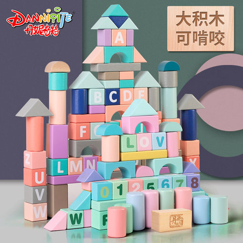 丹妮奇特积木大颗粒早教玩具