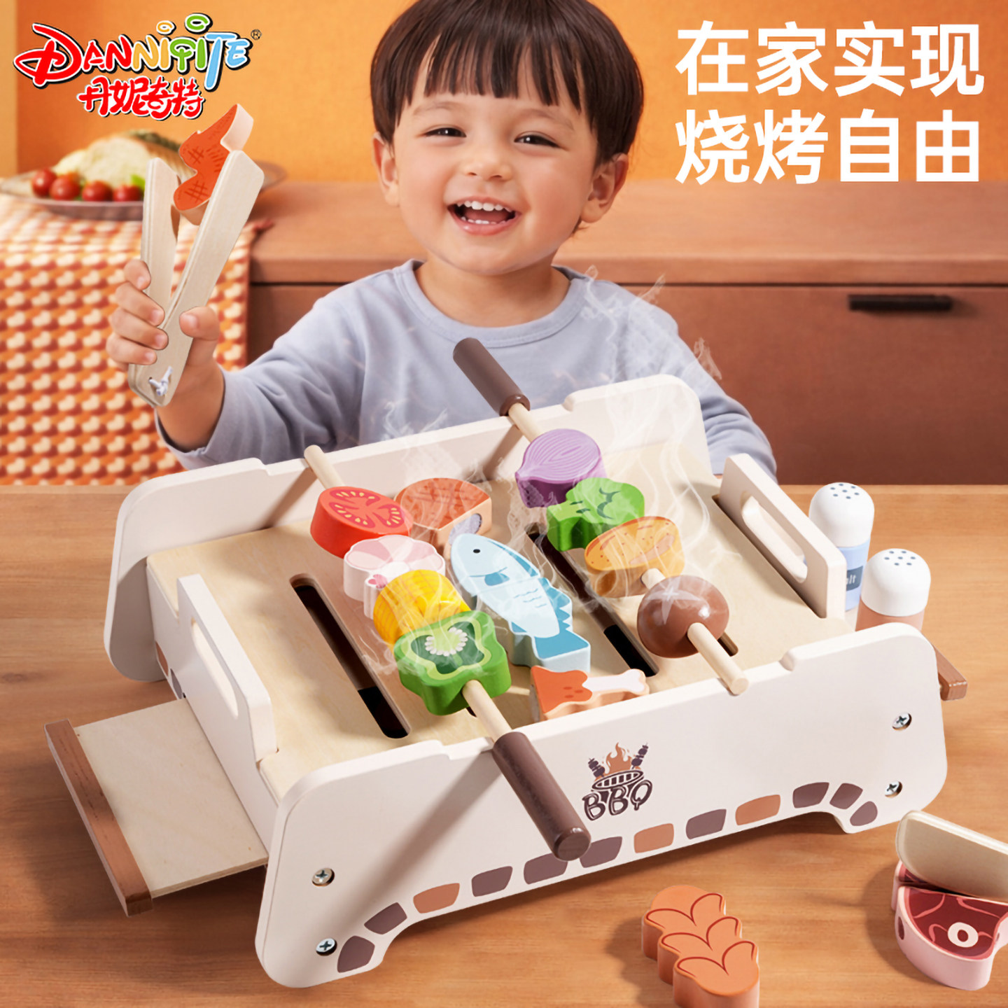 迷你小厨房男女孩关东煮饭宝宝做饭仿真烧烤架套装儿童过家家玩具