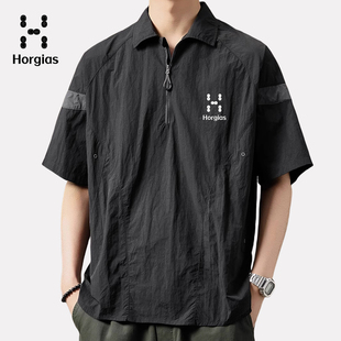 薄款 官方正品 t恤夏季 火柴棍拓途系列翻领Polo衫 半拉链上衣 男短袖