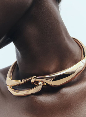 欧美大牌夸张金属项链