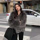 狐狸毛短款 皮草外套女年轻款 2025冬季 新款 时尚 百搭环保毛毛大衣