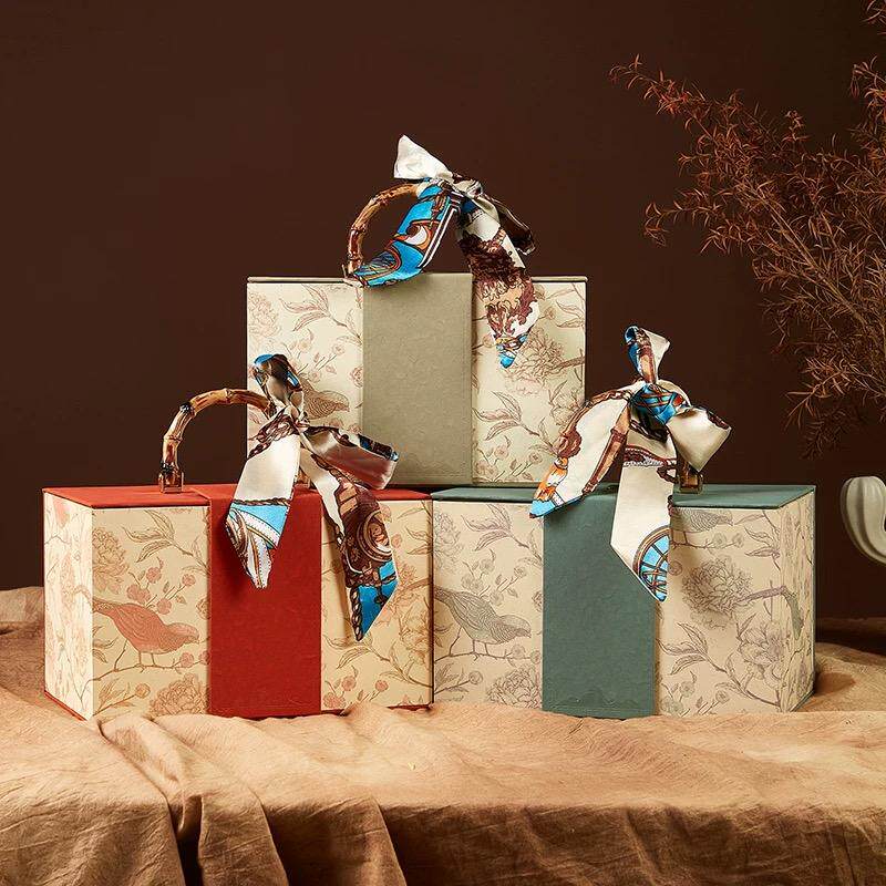 高档喜悦散茶桶普洱茶古树红茶福鼎老白茶包装盒通用绿茶空礼品盒