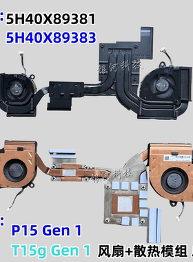 适用 联想 ThinkPad P15 T15g Gen 1 风扇 散热 模组 5H40X89381