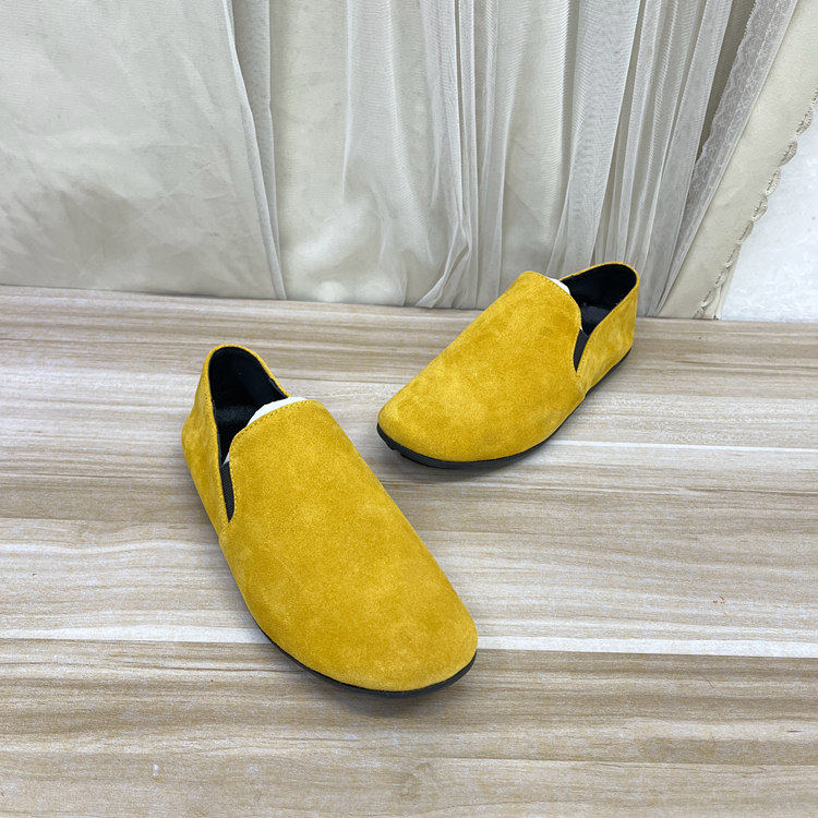 Lady Shoes外贸原单女鞋真皮时尚新款圆头纯色平底休闲一脚蹬单鞋,女鞋,乐福鞋（豆豆鞋）,淘宝优惠券,粉丝福利购,淘宝优惠卷