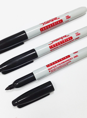 美国三福耐高温记号笔sharpie13601黑色油性笔实验室耐低温记号笔