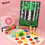 Детская поролоновая печать, кисть ручной работы, пигментированный поролоновый барабан, щетка, раннее развитие, «сделай сам»