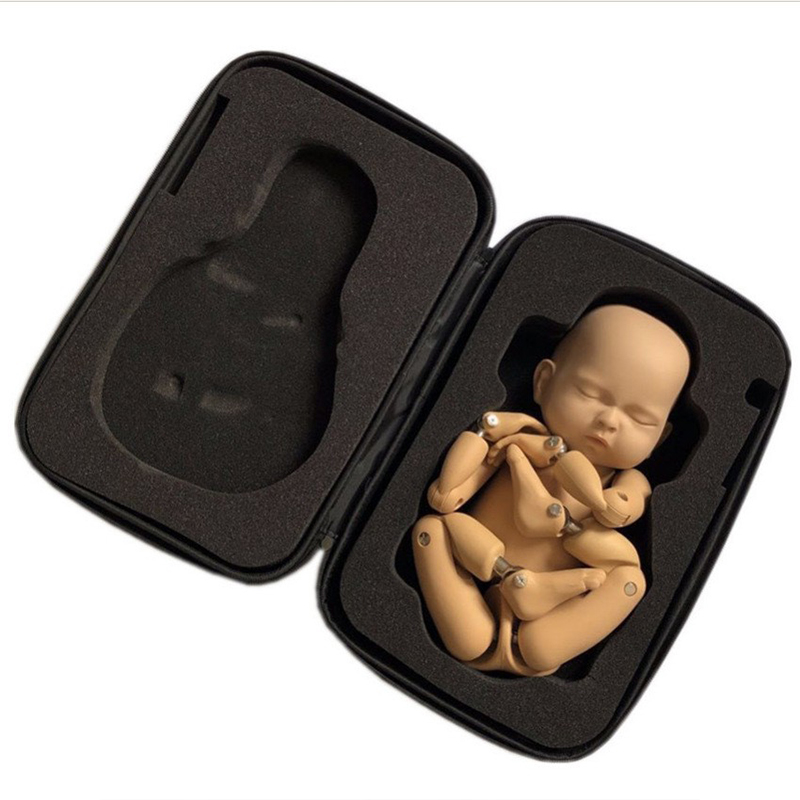 仿真娃娃拍摄道具 新生儿婴儿满月摄影宝宝拍照关节模型练习包裹