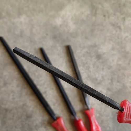 三角锉木工伐木锯齿打磨抛光雕塑整形工具塑柄细齿锉刀木工锯锉刀