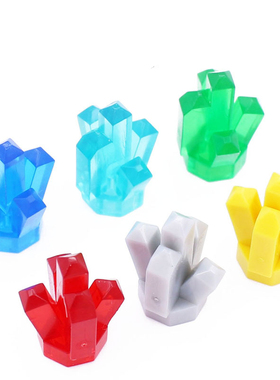 小颗粒积木兼容30385 薯条零件超人氪石水晶矿钻矿石宝石道具场景