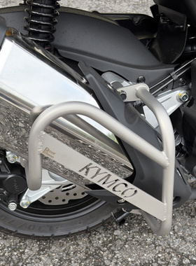 适用光阳Dink G150排气管护杠保险杠防摔杠排气保护罩装饰罩专用