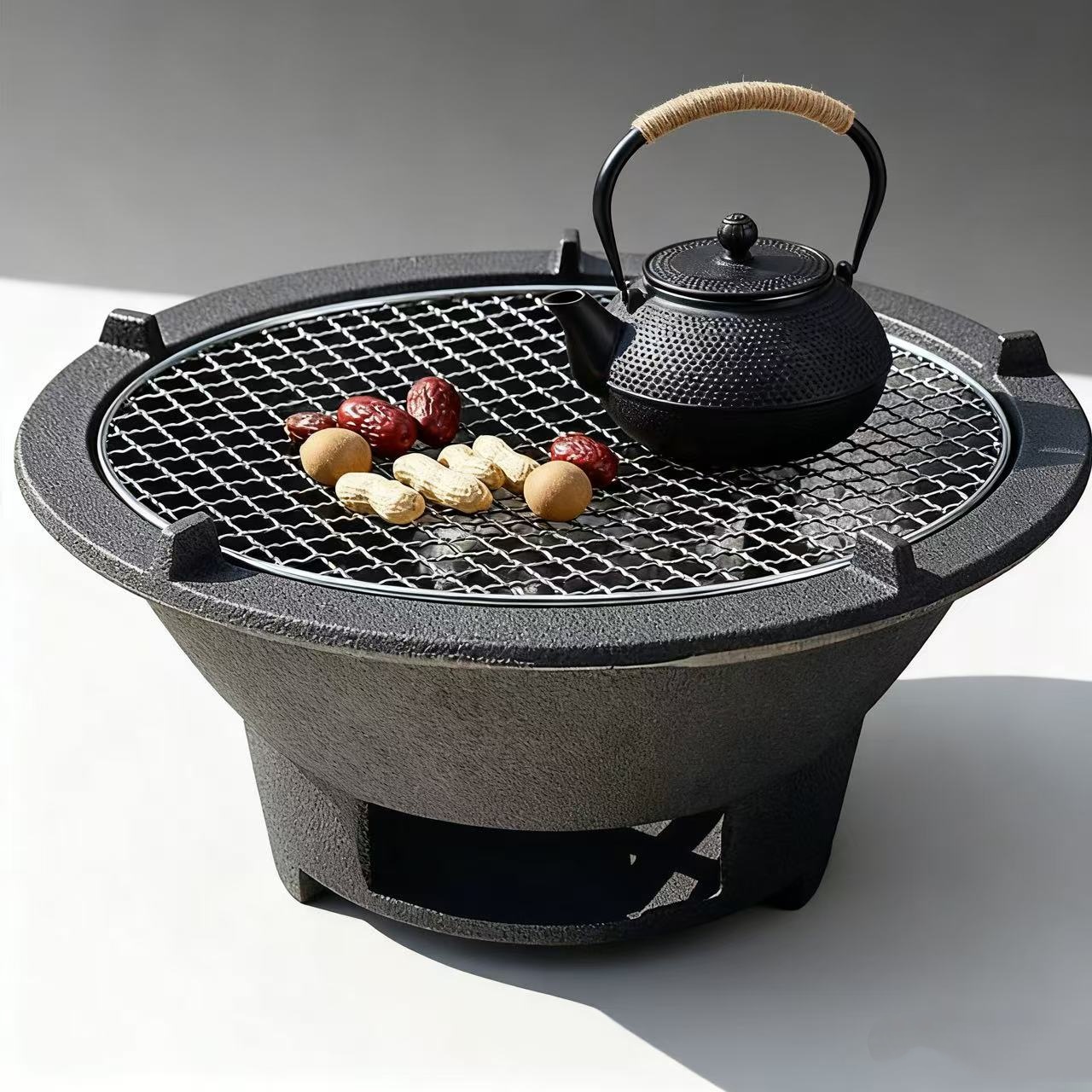 室内炭炉户外烧烤炉炉子老式家用铸铁烧烤围炉碳炉取暖煮茶火炉