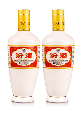 汾酒53度出口瓷汾500mlX2高度清香型白酒粮食酒2瓶装