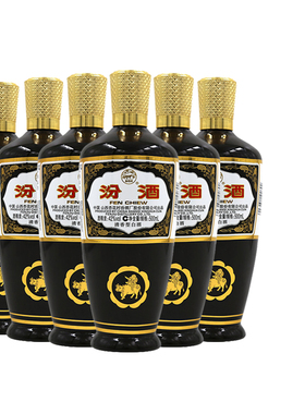 山西杏花村汾酒42度棕玻汾500mlX6清香型粮食白酒6瓶装