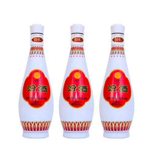 汾酒48度乳白汾酒乳玻汾475mlX3清香型白酒3瓶装