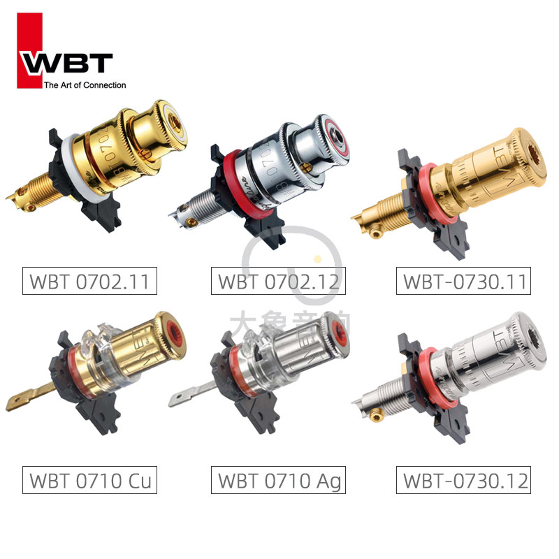 德国原装行货WBT 0710/0702/0730纯银纯铜发烧音箱喇叭功放接线柱