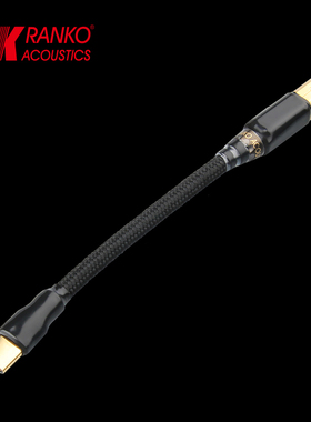 美国RANKO龙格RHJ-1100 USB单晶铜镀银TypeC-TypeB 2.0信号线
