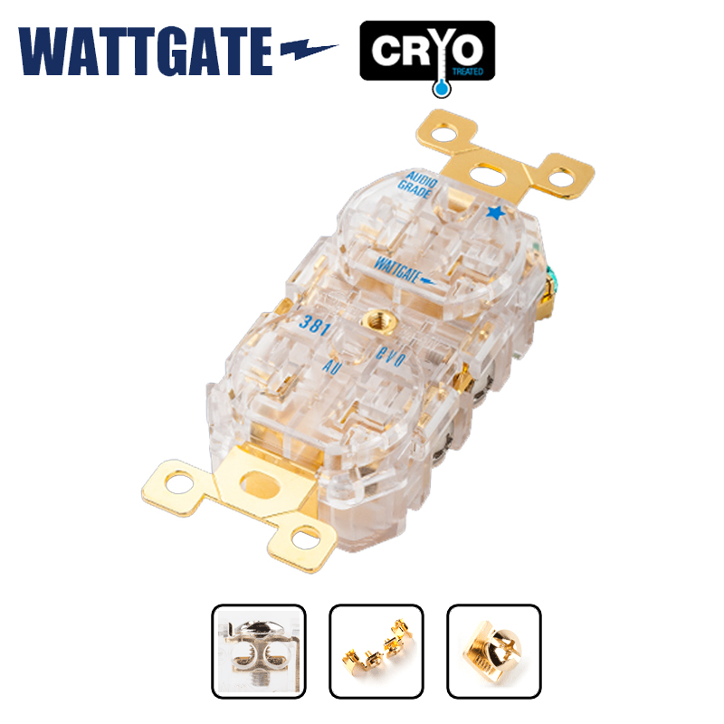 原装美国瓦特 WATTGATE 进阶版 EVO 381 Au 镀金版 电源墙插 促销