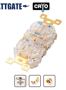 原装美国瓦特 WATTGATE 进阶版 EVO 381 Au 镀金版 电源墙插 促销