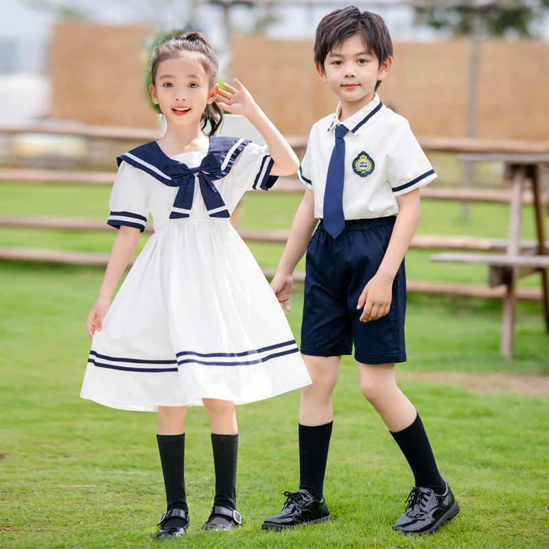 英伦风班服毕业照校服合唱服纯棉