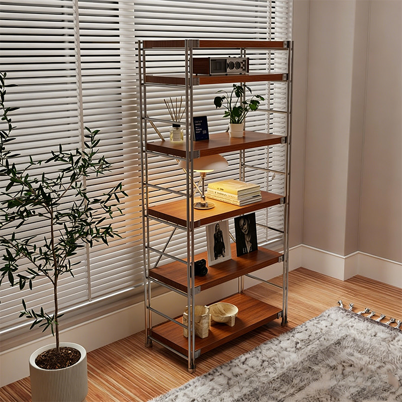 货架置物架客厅厨房收纳架靠墙窄边架多功能家用书架落地展示架子
